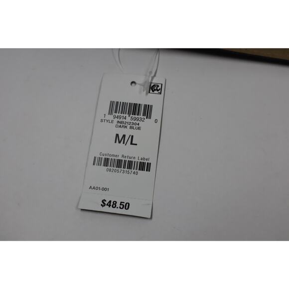 INC Dark Blue Stretch Belt with Gold Clasp Size M/L - Picture 4 of 4